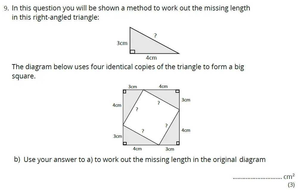 Question 9(b) - Bancroft's School 11 Plus Maths Entrance Paper 2023