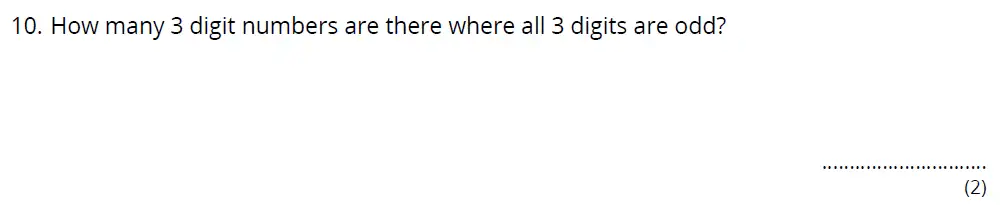 Question 10 - Bancroft's School - 11 Plus Maths Entrance Paper - 2023