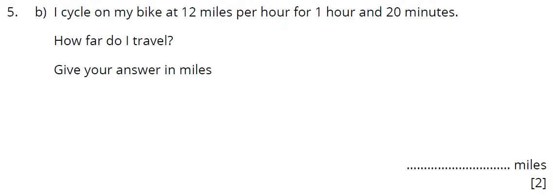 Question 5(b) - Bancrofts School 11 Plus Maths Sample Paper 2 - 2024