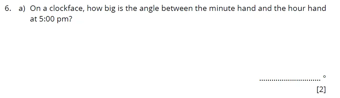 Question 6(a) - Bancrofts School 11 Plus Maths Sample Paper 2 - 2024