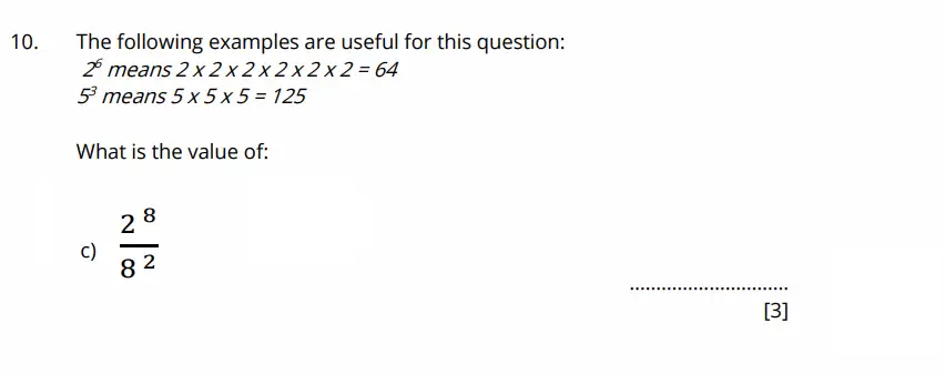 Question 10(c) - Bancrofts School - 11 Plus Maths Sample Paper 2 - 2026