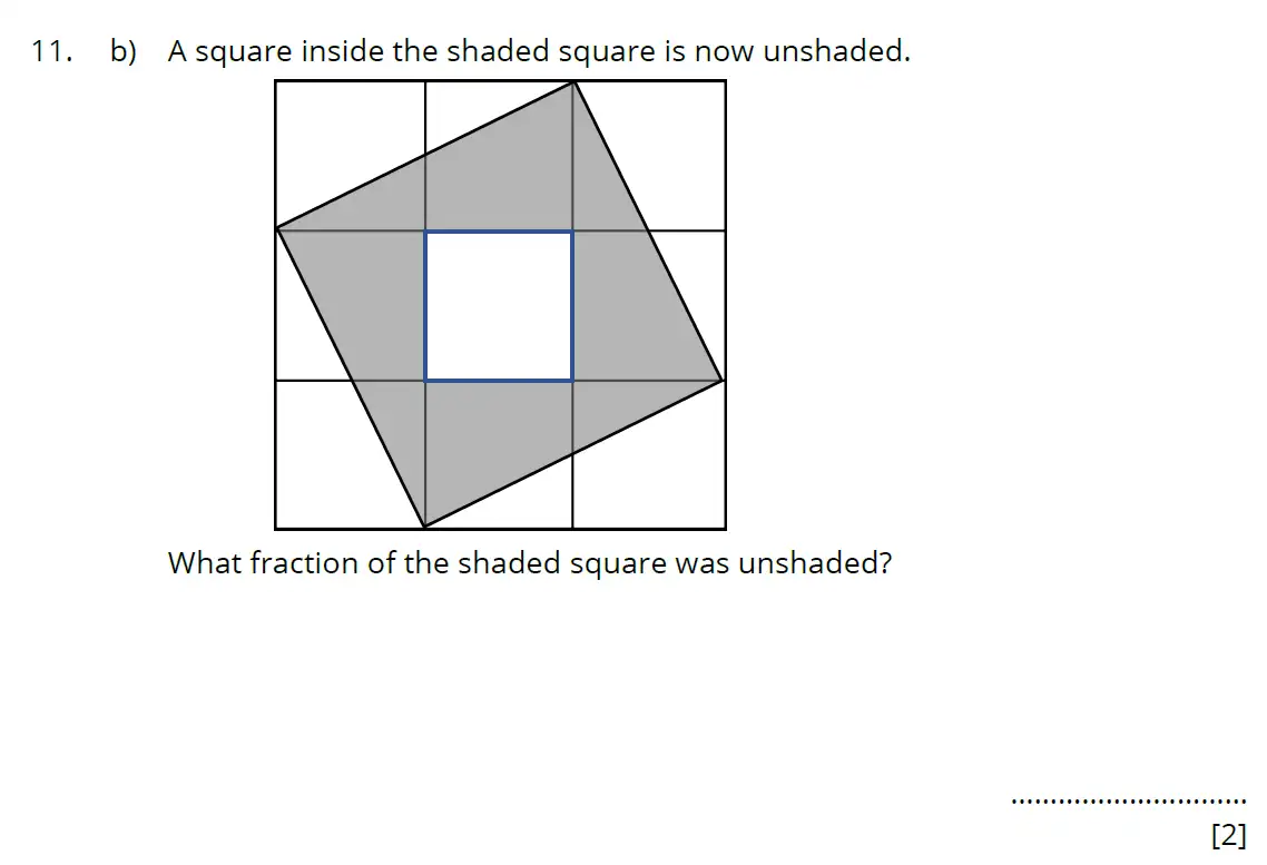 Question 11(b) - Bancrofts School - 11 Plus Maths Sample Paper 2 - 2025