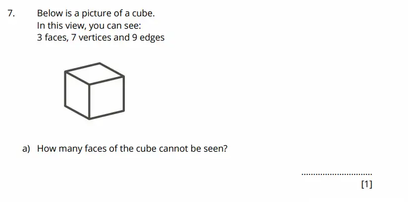 Question 7(a) - Bancrofts School - 11 Plus Maths Sample Paper 2 - 2026