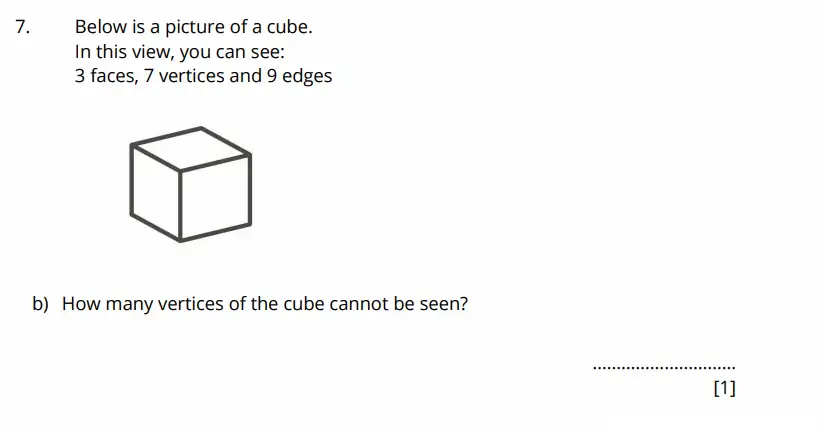Question 7(b) - Bancrofts School - 11 Plus Maths Sample Paper 2 - 2026