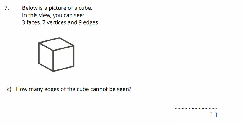 Question 7(c) - Bancrofts School - 11 Plus Maths Sample Paper 2 - 2026