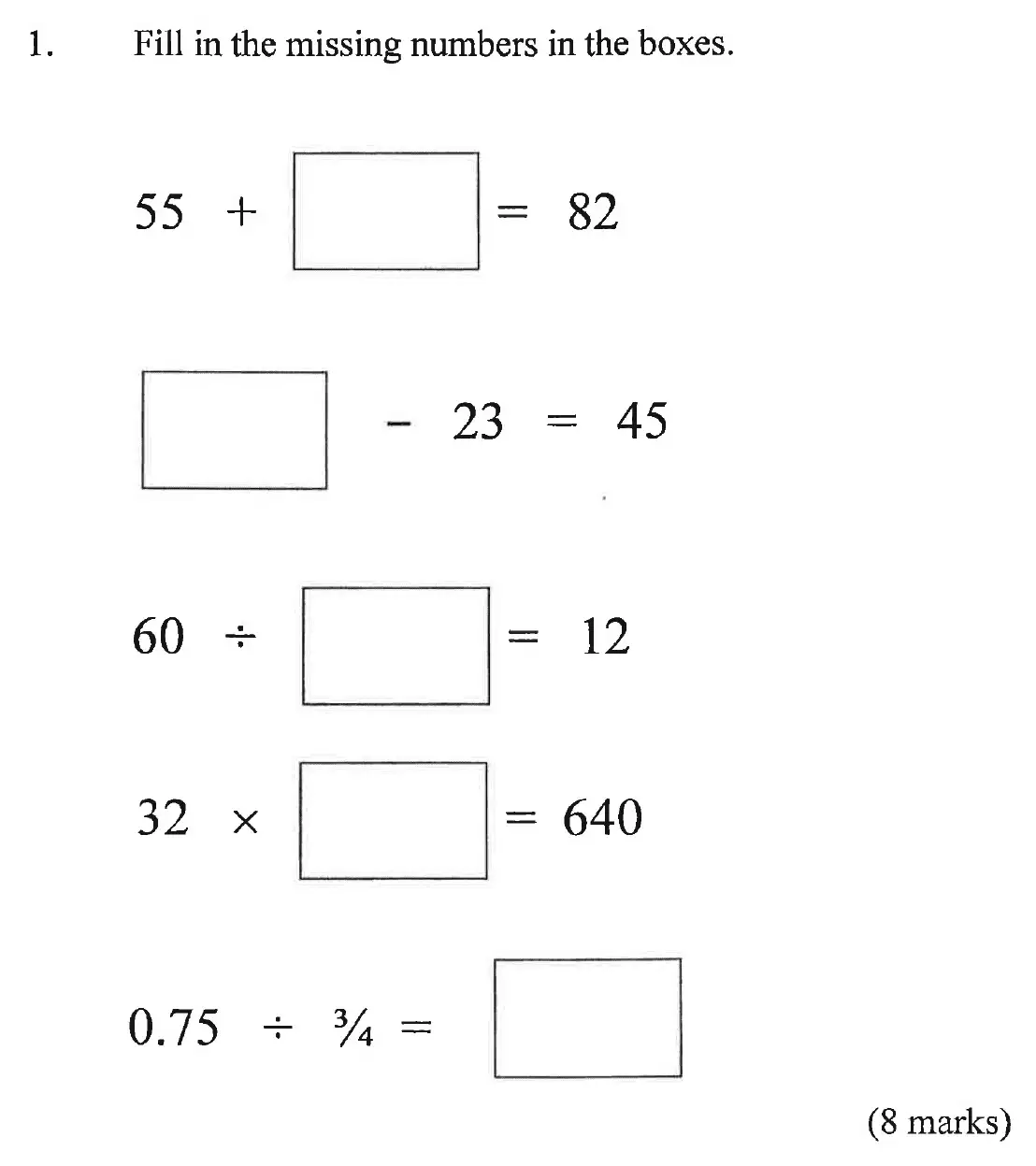 Question  - Bancrofts School 11 Plus Sample Paper 2023