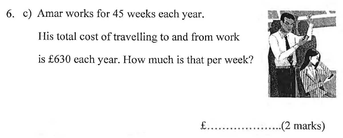 Question 28 - Bancrofts School 11 Plus Sample Paper 2023
