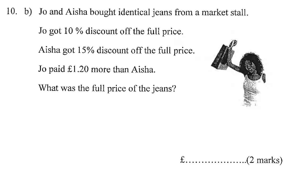 Question 12(a) - Bancrofts School 11 Plus Sample Paper 2023