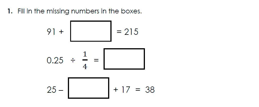 Question 1(a) - Bancroft’s School - 11 Plus Maths Sample Paper 2024 entry