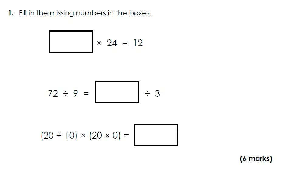 Question 1(b) - Bancroft’s School - 11 Plus Maths Sample Paper 2024 entry