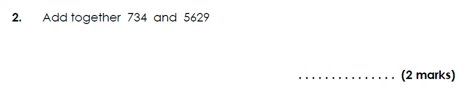 Question 2 - Bancroft’s School - 11 Plus Maths Sample Paper 2024 entry