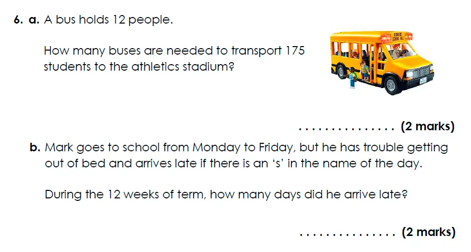 Question 6(a,b) - Bancroft’s School - 11 Plus Maths Sample Paper 2024 entry