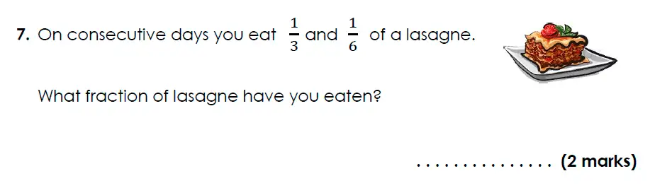 Question 7 - Bancroft’s School - 11 Plus Maths Sample Paper 2024 entry