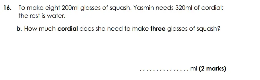 Question 16(b) - Bancroft’s School - Eleven Plus Maths Sample Paper Entry - 2026