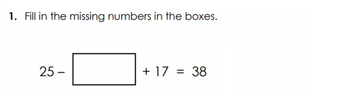 Question 1(c) - Bancroft’s School - Eleven Plus Maths Sample Paper Entry - 2026