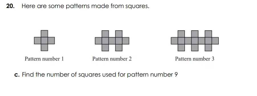 Question 20(c) - Bancroft’s School - Eleven Plus Maths Sample Paper Entry - 2026