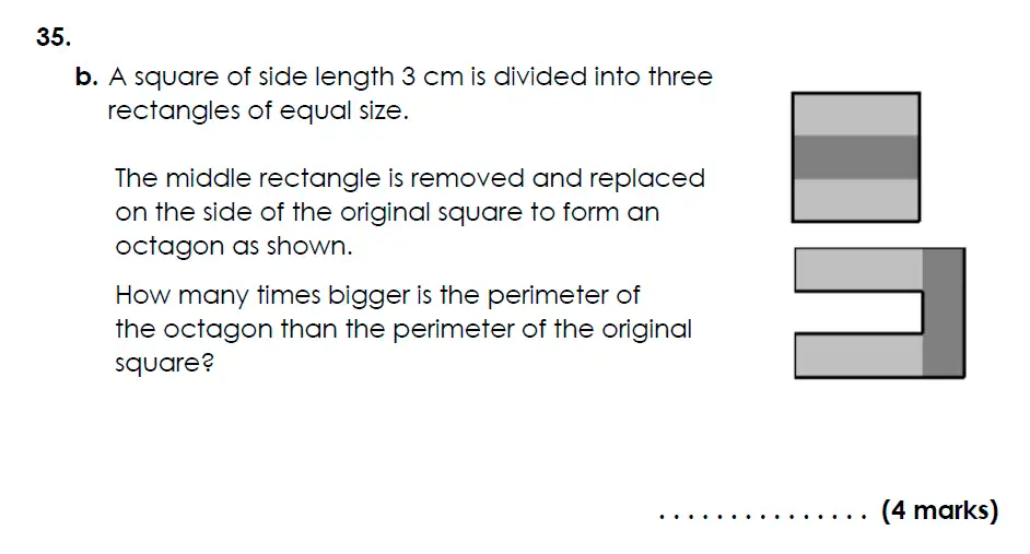 Question 35(b) - Bancroft’s School - Eleven Plus Maths Sample Paper Entry - 2025