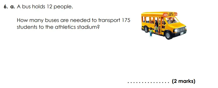 Question 6(a) - Bancroft’s School - Eleven Plus Maths Sample Paper Entry - 2026