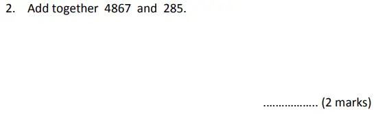 Question 2 - Bancroft’s School – Sample 11+ Maths Paper (i) 2023