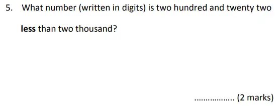 Question 5 - Bancroft’s School – Sample 11+ Maths Paper (i) 2023