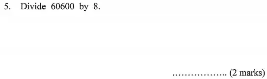 Question 5 - Bancroft’s School – Sample 11+ Maths Paper (ii) 2016