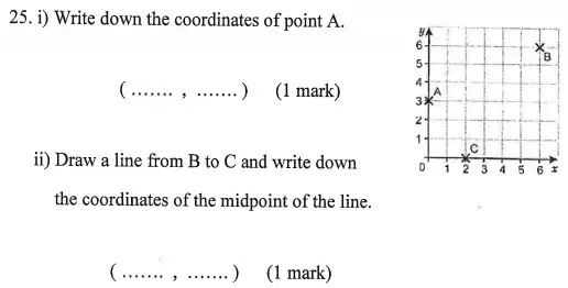 Question 25(25(a),25(b)) - Bancroft’s School – Sample 11+ Maths Paper (ii) 2016