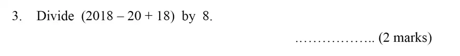 Question 3 - Bancroft’s School – Sample 11+ Maths Paper - 2018