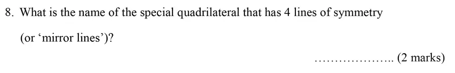 Question 8 - Bancroft’s School – Sample 11+ Maths Paper - 2018