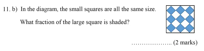Question 11(b) - Bancroft’s School – Sample 11+ Maths Paper - 2018