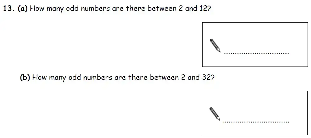 Question 13(13(a),13(b)) - Bradford Grammar 11 Plus Maths Specimen Paper 2018