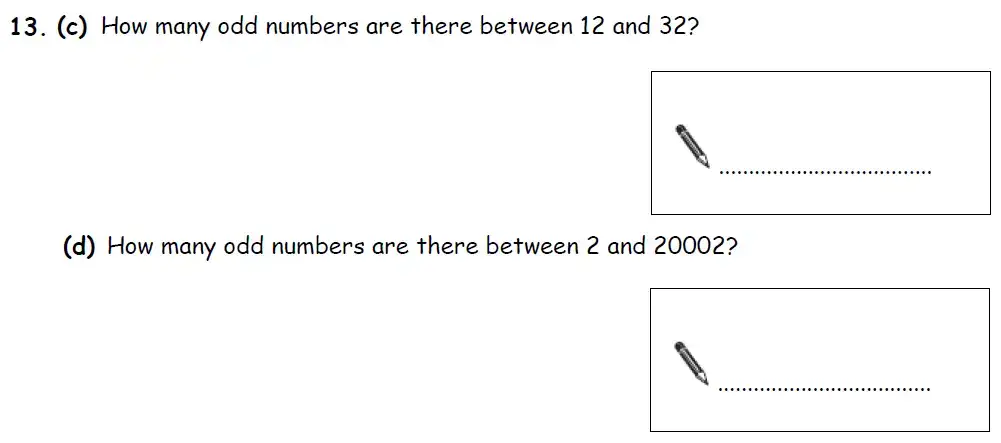 Question 13(13(c),13(d)) - Bradford Grammar 11 Plus Maths Specimen Paper 2018