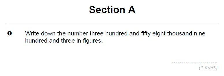 Question 1 - Brentwood school – 11 Plus Maths Sample Paper - 2024