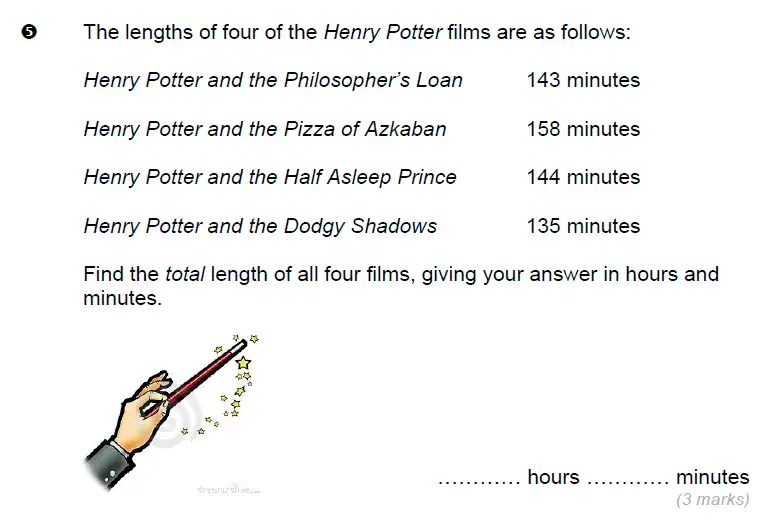 Question 5 - Brentwood school – 11 Plus Maths Sample Paper - 2024