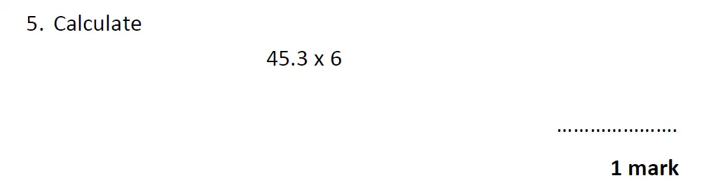 Question 5 - Christs Hospital 11 Plus Maths Entrance Examination 2023