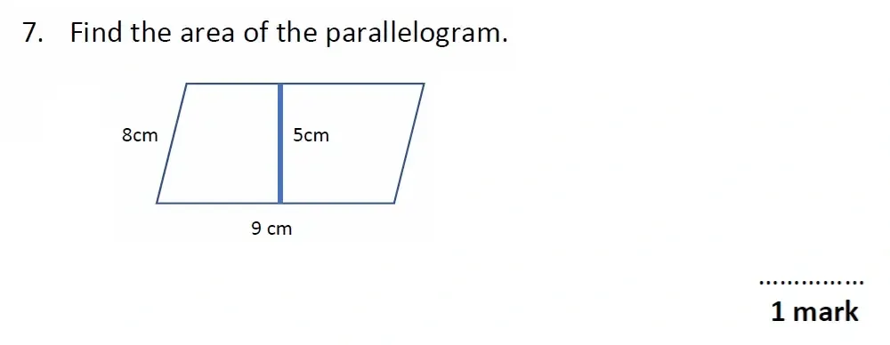 Question 07 - Christ’s Hospital - 11+ Maths Entrance Test - 2025