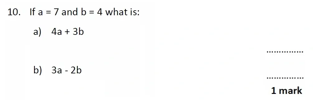 Question 10 - Christ’s Hospital - 11+ Exam Maths Entrance Test - 2025