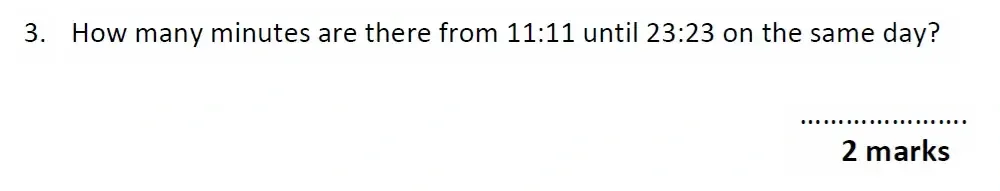 Question 03 - Christ’s Hospital - 11+ Maths Entrance Test - 2025