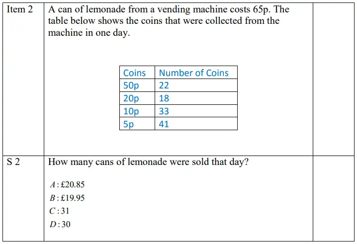 Question 2 - City of London Freemen’s School - 11 Plus Maths Sample Paper - 2025