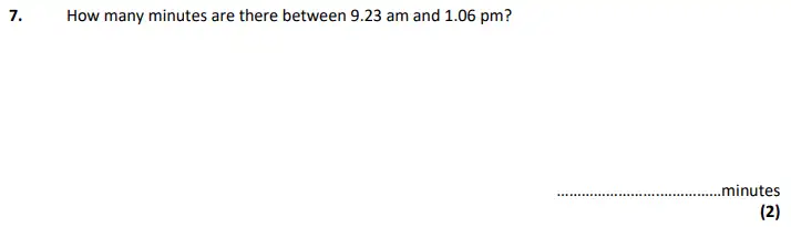 Question 7 - City of London School – 11+ Maths Specimen paper - 2024