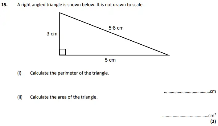 Question 15(i,ii) - City of London School – 11+ Maths Specimen paper - 2024