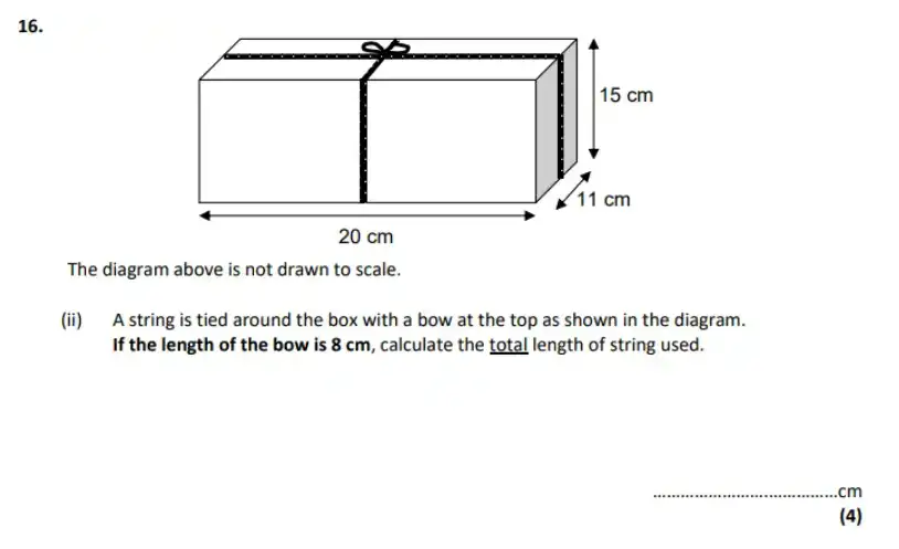 Question 16((ii)) - City of London School – 11 Plus Maths Specimen Paper - 2026