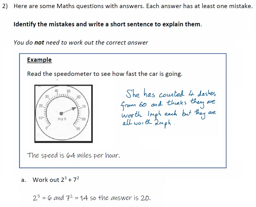 Question 2(a) - City of London School for Girls Maths Sample Paper 2