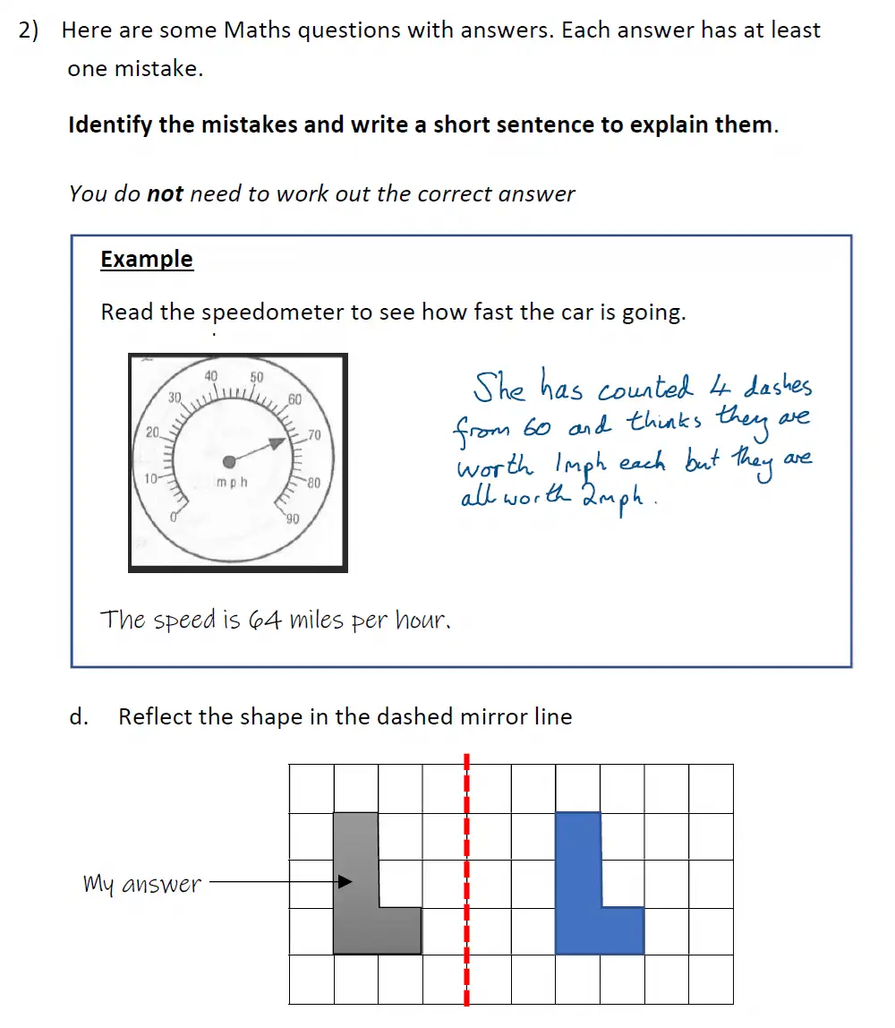 Question 2(d) - City of London School for Girls Maths Sample Paper 2