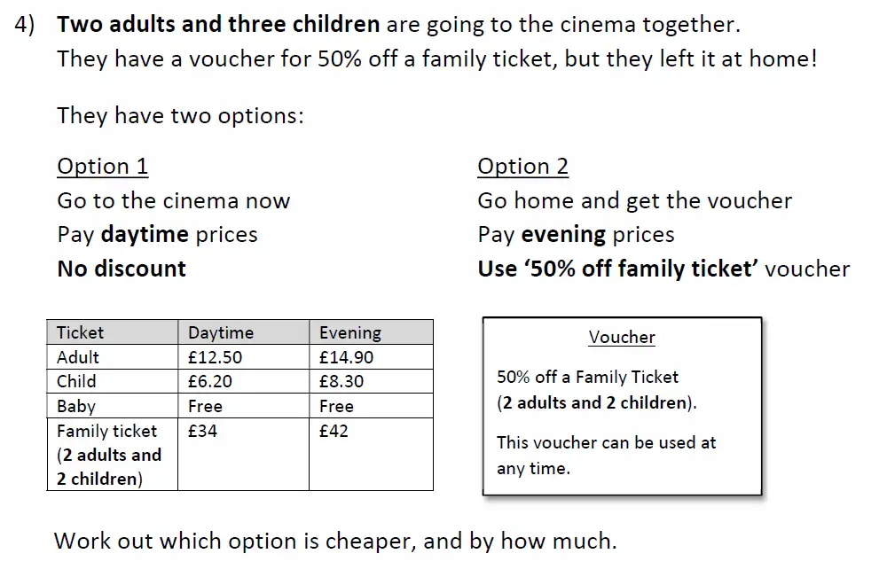 Question 4 - City of London School for Girls Maths Sample Paper 2