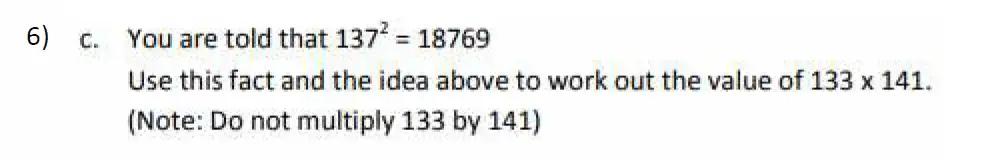 Question 6(c) - City of London School for Girls Maths Sample Paper 2
