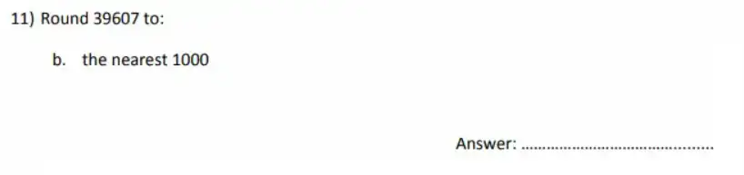 Question 11((b)) - City of London School for Girls – 11 Plus Maths Sample Questions - 2026