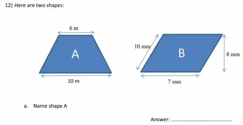 Question 12((a)) - City of London School for Girls – 11 Plus Maths Sample Questions - 2026