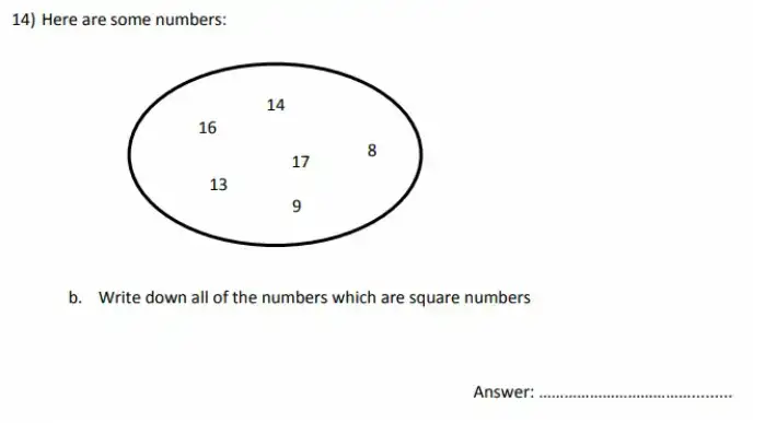 Question 14((b)) - City of London School for Girls – 11 Plus Maths Sample Questions - 2026