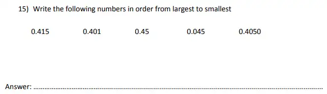 Question 15 - City of London School for Girls – Maths sample questions - 2024