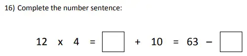 Question 16 - City of London School for Girls – 11 Plus Maths Sample Questions - 2025